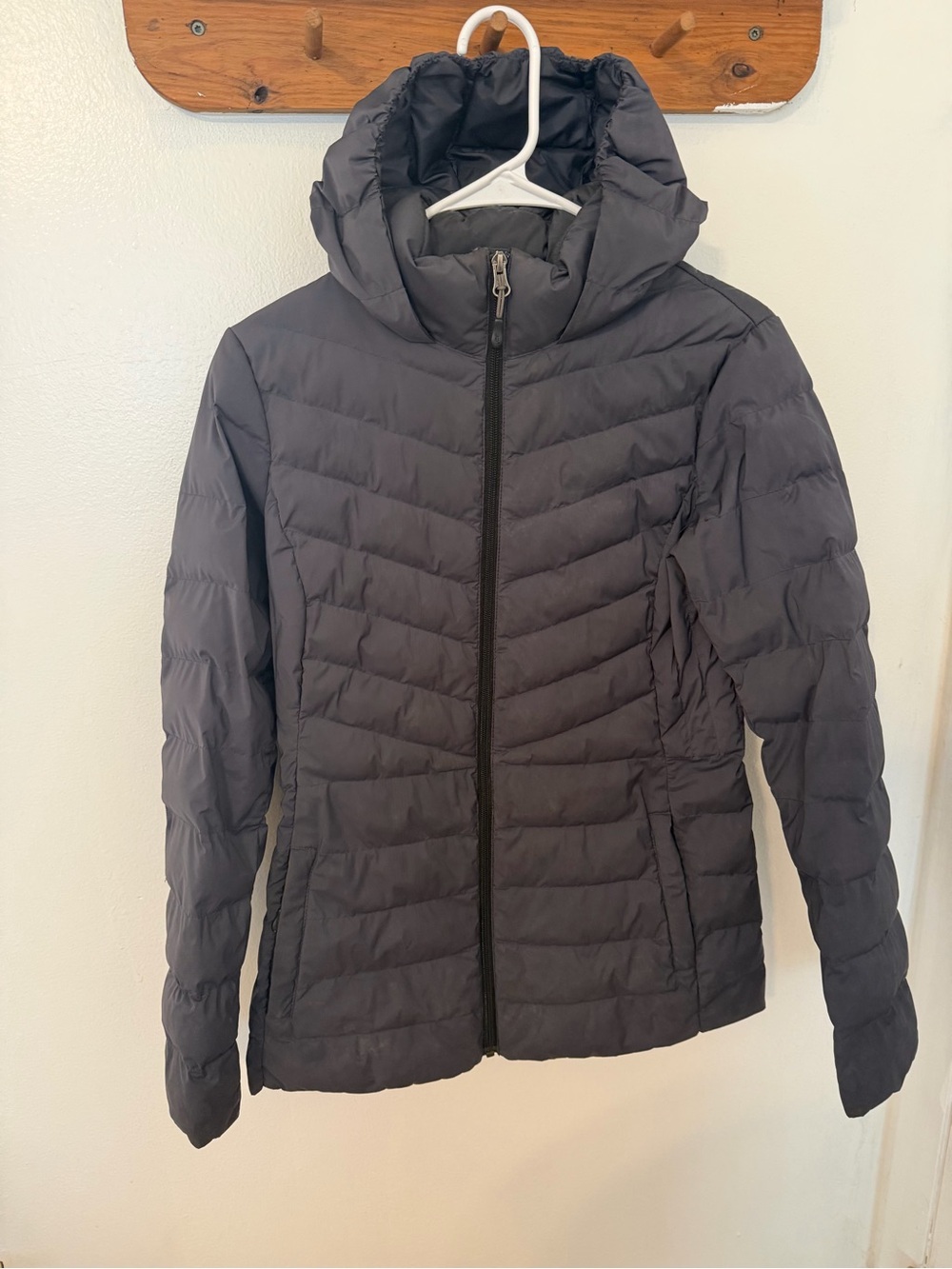 32 Degrees Women's Hooded Quilted Puffer Jacket - charcoal